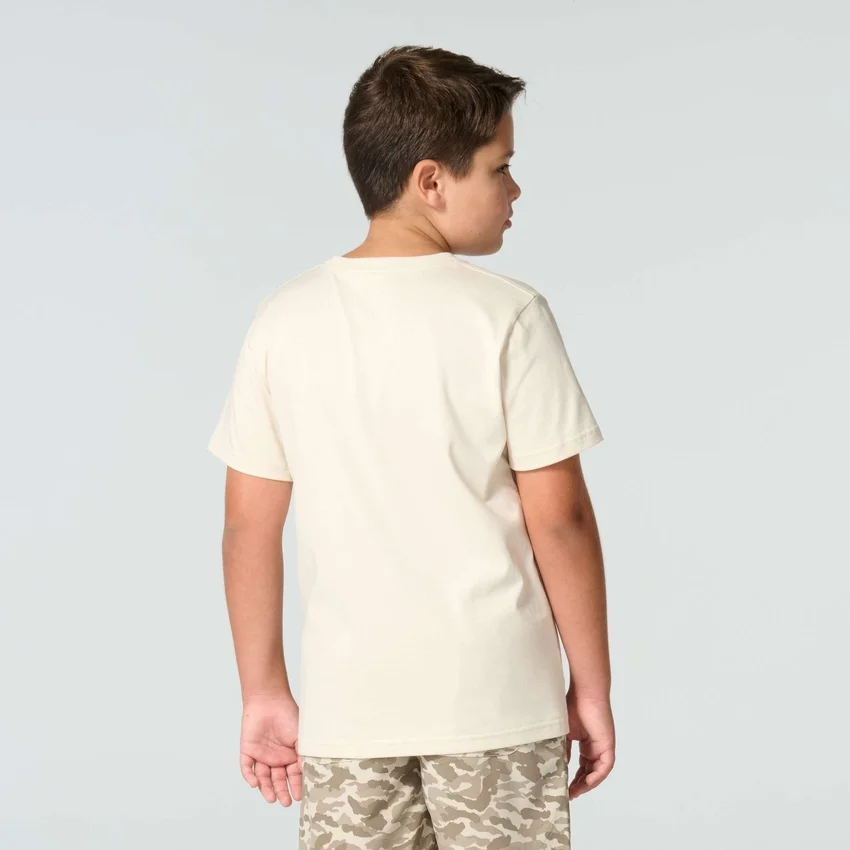 T-shirt de manguitos curtos com motivos de veículos para rapazes (crianças/bebés/jovens)