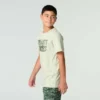 T-shirt de manguitos curtos com veado para rapazes (crianças/jovens)