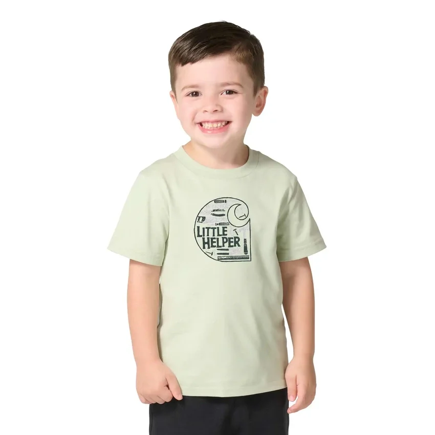 T-shirt de manguitos curtos «Little Helper» para rapazes (crianças/bebés)