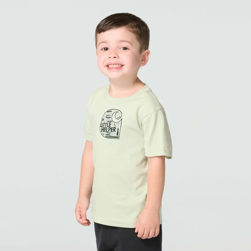 T-shirt de manguitos curtos «Little Helper» para rapazes (crianças/bebés)