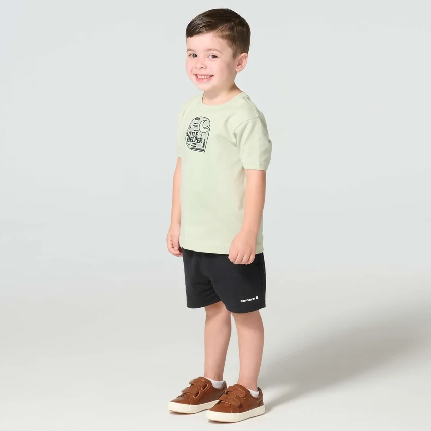 T-shirt de manguitos curtos «Little Helper» para rapazes (crianças/bebés)