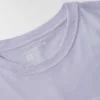 T-shirt feminina de manguitos longos com gola redonda e bolso, em Tencel