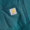 T-shirt feminina de manguitos longos com gola redonda e bolso, em Tencel