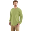T-shirt masculina Dearborn de corte largo, tecido pesado e manguitos longos com logótipo