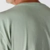 T-shirt masculina Dearborn de corte largo, tecido pesado e manguitos longos com logótipo