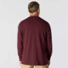 T-shirt masculina Dearborn de corte largo, tecido pesado, manguitos largos e bolso