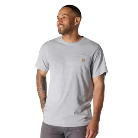 T-shirt masculina Force de corte descontraído, com absorção de humidade e bolsos