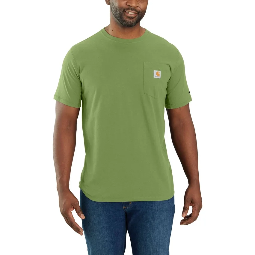 T-shirt masculina Force de corte descontraído, com absorção de humidade e bolsos