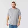 T-shirt masculina Force de corte descontraído, com absorção de humidade e bolsos