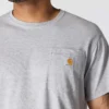 T-shirt masculina Force de corte descontraído, com absorção de humidade e bolsos