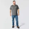 T-shirt masculina Force de corte descontraído, com absorção de humidade e bolsos