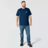 T-shirt masculina Force de corte descontraído, com absorção de humidade e bolsos