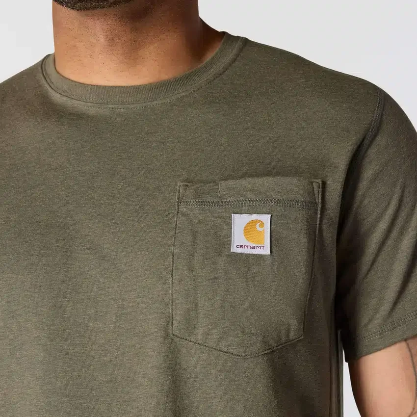T-shirt masculina Force de corte descontraído, com absorção de humidade e bolsos
