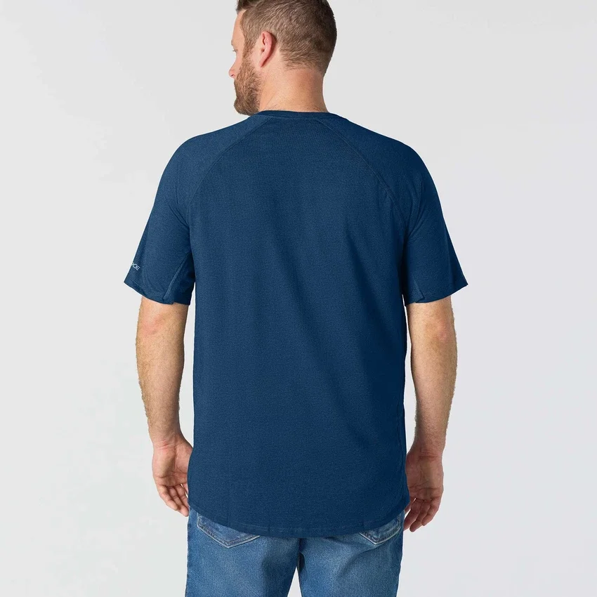 T-shirt masculina Force de corte descontraído, com absorção de humidade e bolsos