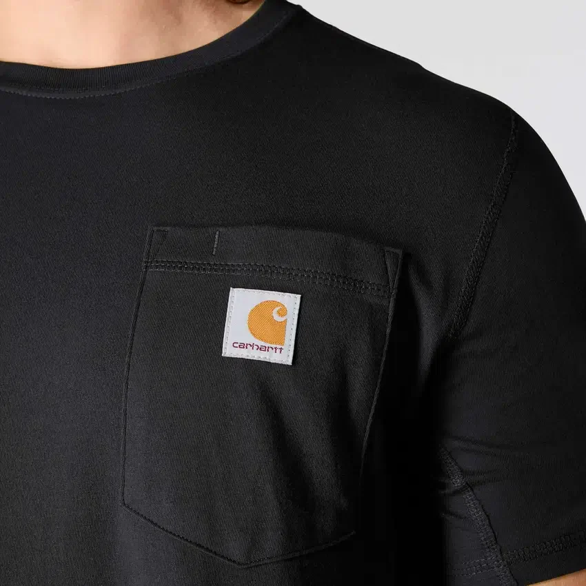 T-shirt masculina Force de corte descontraído, com absorção de humidade e bolsos