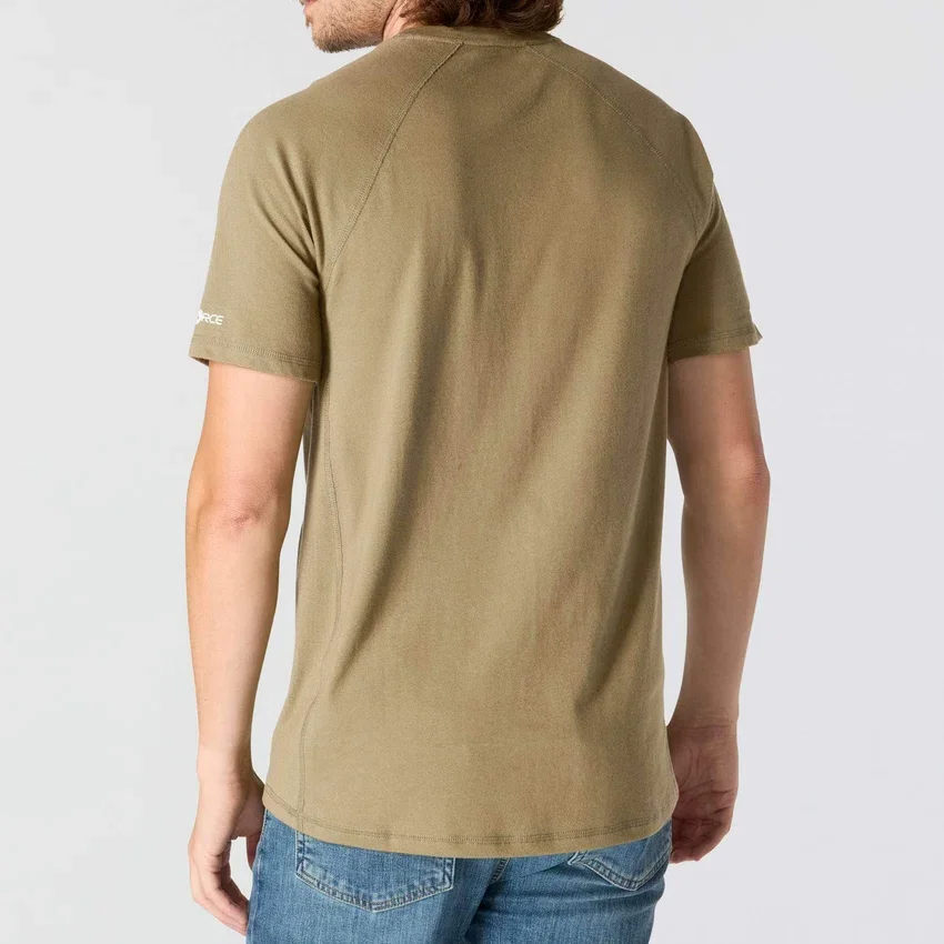 T-shirt masculina Force de corte descontraído, com absorção de humidade e bolsos
