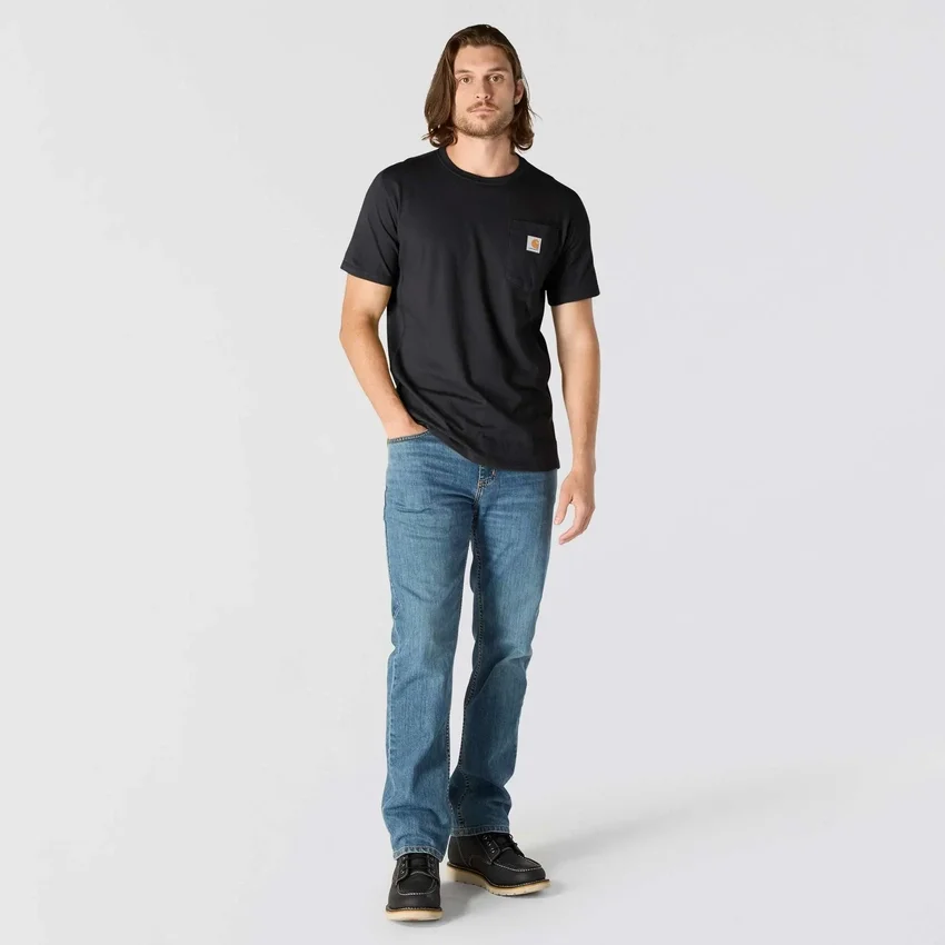 T-shirt masculina Force de corte descontraído, com absorção de humidade e bolsos