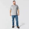 T-shirt masculina Force de corte descontraído, com absorção de humidade e bolsos