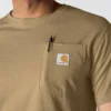 T-shirt masculina Force de corte descontraído, com absorção de humidade e bolsos