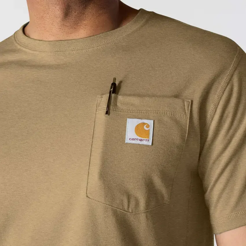 T-shirt masculina Force de corte descontraído, com absorção de humidade e bolsos