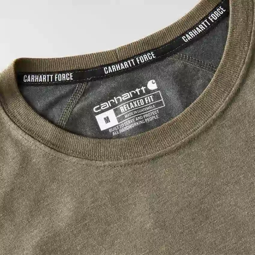 T-shirt masculina Force de corte descontraído, com absorção de humidade e bolsos