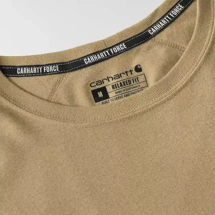 T-shirt masculina Force de corte descontraído, com absorção de humidade e bolsos