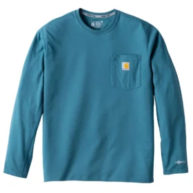 T-shirt masculina Force de manguitos compridos com bolso e tecnologia de absorção de humidade
