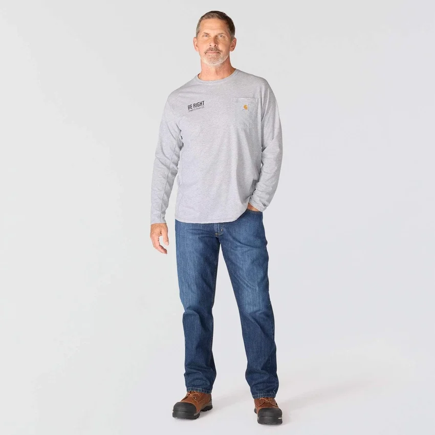 T-shirt masculina Force de manguitos compridos com bolso e tecnologia de absorção de humidade