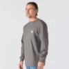 T-shirt masculina Force Irvine Fr de manguitos compridos com absorção de humidade e logótipo Eagle - Camisas resistentes ao fogo