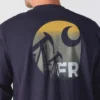 T-shirt masculina Force Irvine FR de manguitos compridos com estampado de plataforma petrolífera - Camisas resistentes ao fogo