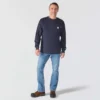 T-shirt masculina Force Irvine FR de manguitos compridos com estampado de plataforma petrolífera - Camisas resistentes ao fogo