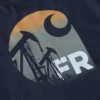 T-shirt masculina Force Irvine FR de manguitos compridos com estampado de plataforma petrolífera - Camisas resistentes ao fogo