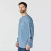 T-shirt masculina FR Force Irvine de corte largo e manguitos compridos com logótipo - Camisas resistentes ao fogo