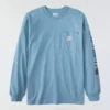 T-shirt masculina FR Force Irvine de corte largo e manguitos compridos com logótipo - Camisas resistentes ao fogo